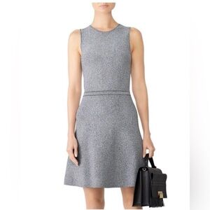 Theory Gray Mark Flare Mini Dress!